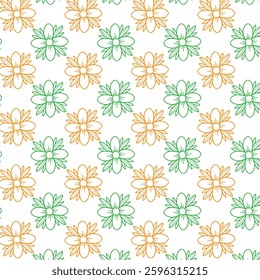 seamless floral pattern on white background