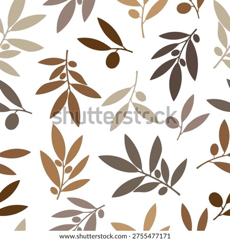 seamless floral pattern on white
