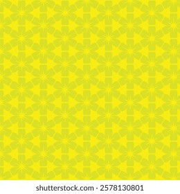seamless floral pattern on yellow background 