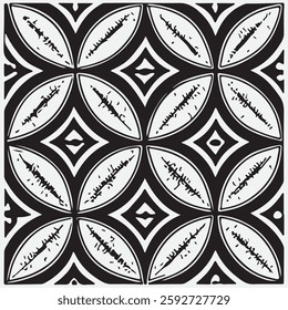 Seamless floral pattern with one line flowers. Vector hand drawn illustration