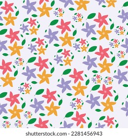 Seamless floral pattern, organic pattern background design vector