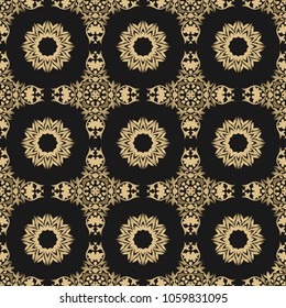 Seamless floral pattern. Oriental ornament. Element for design. Can be used for wallpaper, background, surface textures.