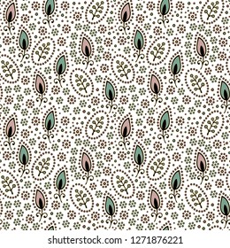 Seamless floral pattern in oriental style