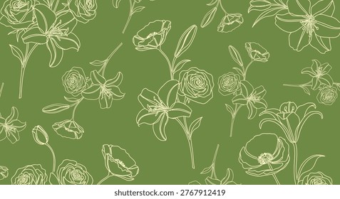  Floral sin fisuras
