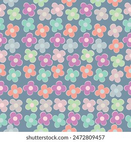 Patrón floral sin costuras con peonía. Ilustración vectorial