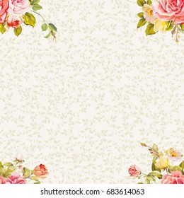 Patrón floral sin fisuras con peony Vector Illustration EPS8