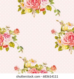 Seamless floral pattern with peony Vector Illustration EPS8
