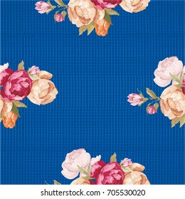 Seamless floral pattern with peony Vector Illustration EPS8