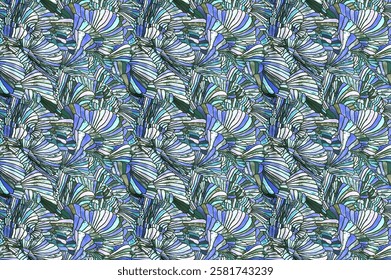 Seamless floral pattern Perfect for interior designs, textiles, and decorative purposes to bring elegance and charm