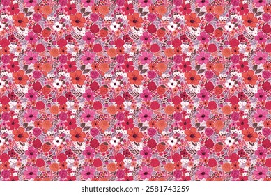 Seamless floral pattern Perfect for interior designs, textiles, and decorative purposes to bring elegance and charm