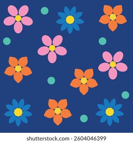 Seamless floral pattern perfect for printing and wallpapers