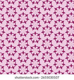 padrão floral sem costura com fundo rosa