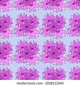 seamless floral pattern in pink tones for prints on textiles, clothing, bedding, ceramics, covers and room decorations