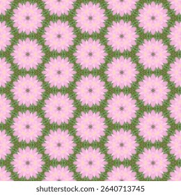 Seamless floral pattern in pink tones gives a sweet, gentle feeling, adding a natural atmosphere, making you feel refreshed. Suitable for decorations that require eye comfort and relaxation.