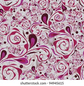 seamless floral pattern in pink violet colors