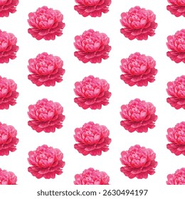 A seamless floral pattern with pink and white blossoms, highlighted by vibrant yellow centers. Ideal for stylish textiles, wallpapers, and digital designs that exude elegance and charm.