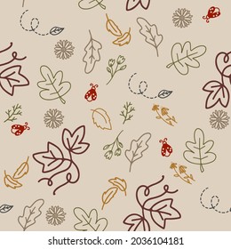 Patrón floral sin foco. Plantas de texturas para tejidos, almohadillas, papel pintado y papel. Moldura decorativa.