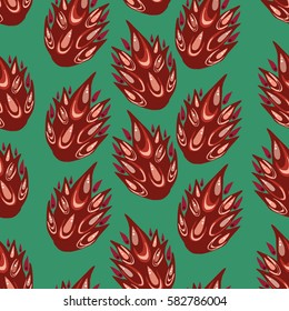 Seamless floral pattern with plants.Vector illustration.