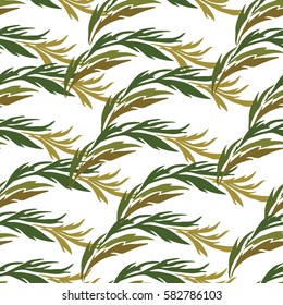 Seamless floral pattern with plants.Vector illustration.