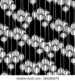 Seamless floral pattern with poppy boxes