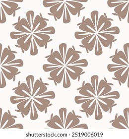 Seamless floral pattern, pretty ditsy print with hand drawn plants in autumn colors. Cute botanical design: small and large daisy flowers, leaves, herbs on a dark background. Vector illustration.