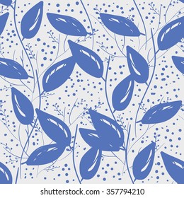 Seamless floral pattern. Pretty hand drawn background