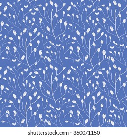 Seamless floral pattern. Pretty hand drawn background Seamless floral pattern. Pretty hand drawn background
