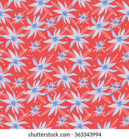 Seamless floral pattern. Pretty hand drawn background