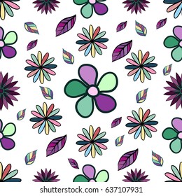 seamless floral pattern. printing on fabric. packaging design