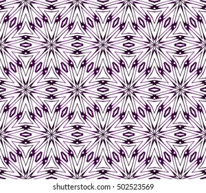 Seamless floral pattern. purple color, vector graphic illustration. Ethnic arabic indian ornament. For wallpaper, brochure, web page background.