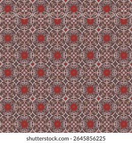 seamless floral pattern red color
