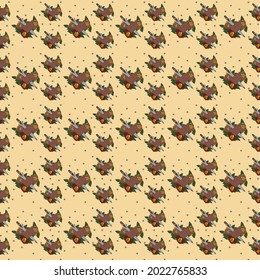 Seamless floral pattern with red roses on background,Vector illustration