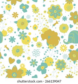 Seamless floral  pattern. Repeated background.