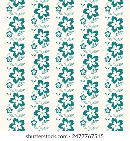 Seamless floral pattern repeating background elements trendy vector illustration