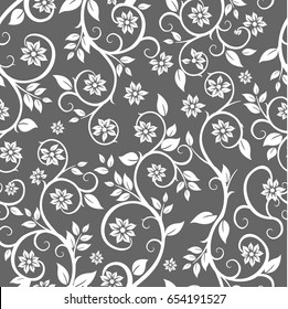 Seamless floral pattern repeating tiles backdrop background