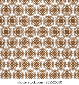 Seamless floral pattern. Retro background. Vector illustration.
