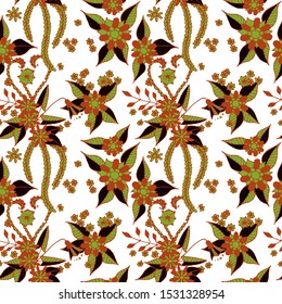 Seamless Floral Pattern. Retro Orient Rapport.