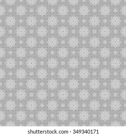 Seamless floral pattern. Retro print. Vintage pattern. Beautiful, light floral pattern. Seamless background. Abstract. Country pattern. Rural pattern. Delicate vintage lace pattern. Snowflakes.