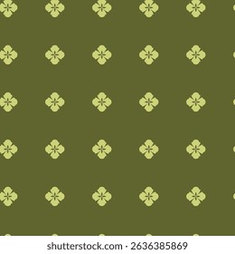 Seamless floral pattern in retro style. Geometric pattern.