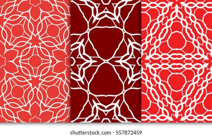 seamless floral pattern. romantic flower. vector illustration. For interior design, wallpaper. red color