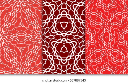 seamless floral pattern. romantic flower. vector illustration. For interior design, wallpaper. red color
