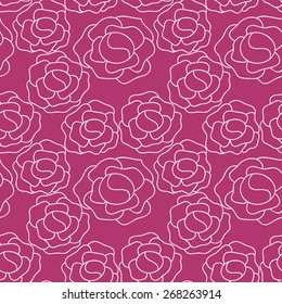 Seamless floral pattern. Rose