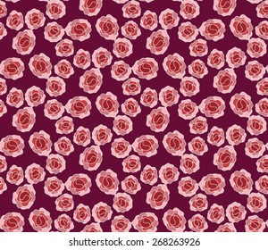 Seamless floral pattern. Rose