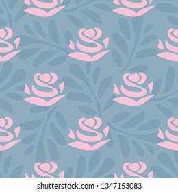 seamless floral pattern with rose flowers. floral background