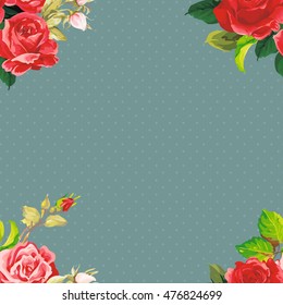 Seamless floral pattern rose Vector Illustration EPS8