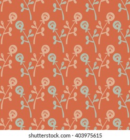 Seamless floral pattern with roses