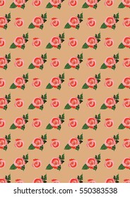 seamless floral pattern with roses