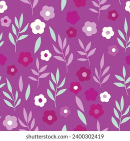 Patrón floral sin foco con rosas basadas en ornamentos tradicionales de arte folclórico. Flores coloridas sobre el fondo del color. Estilo Doodle. Ilustración vectorial. Diseño para tela, textil, papel.