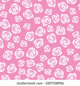 Seamless floral pattern with roses. Vector background with roses.