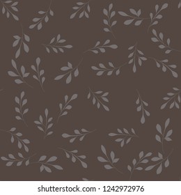 Seamless floral pattern with roses, vector illustration in vintage style